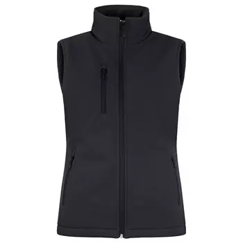 Clique lined women's softshell vest, Black
