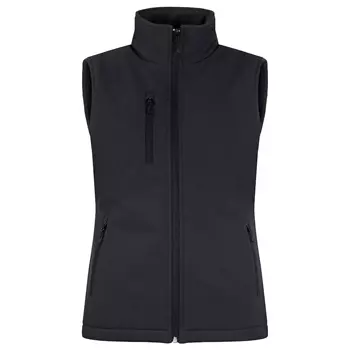 Clique lined women's softshell vest, Black