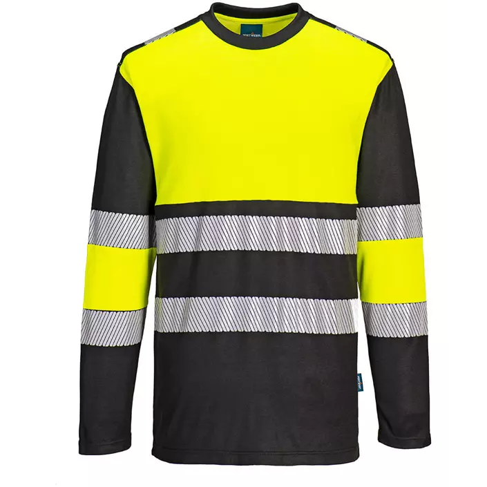Portwest PW3 long-sleeved T-shirt, Hi-vis Yellow/Black, large image number 0