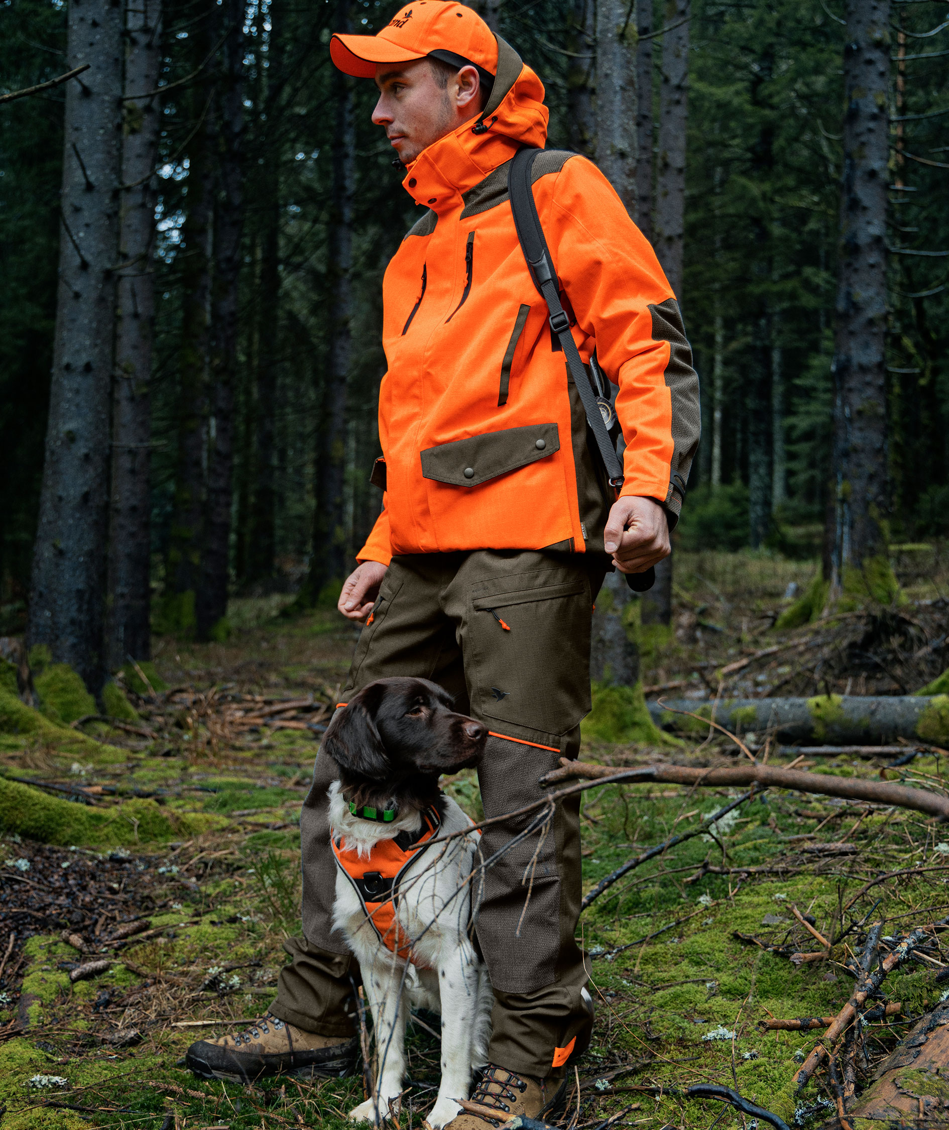 Seeland Venture Rover jacket, Hi-Vis Orange/Pine Green, large image number 10