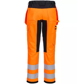 Portwest WX2 Eco craftsman trousers, Hi-Vis Orange/Black