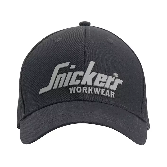 Snickers logo cap, Svart, Svart, large image number 0