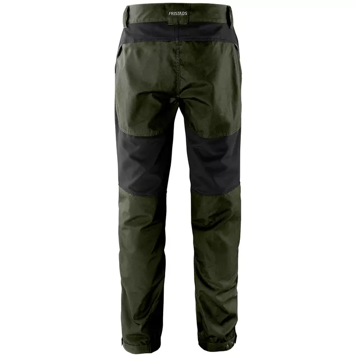 Fristads Outdoor Carbon semistretch trousers, Army Green/Black, large image number 1