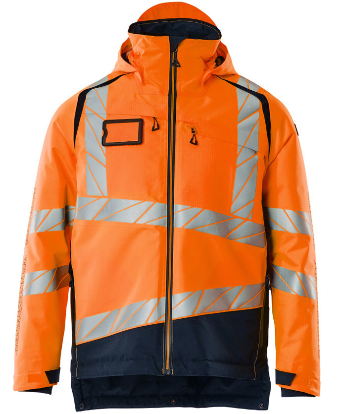Mascot Accelerate Safe winter jacket, Hi-Vis Orange/Dark Marine, large image number 0