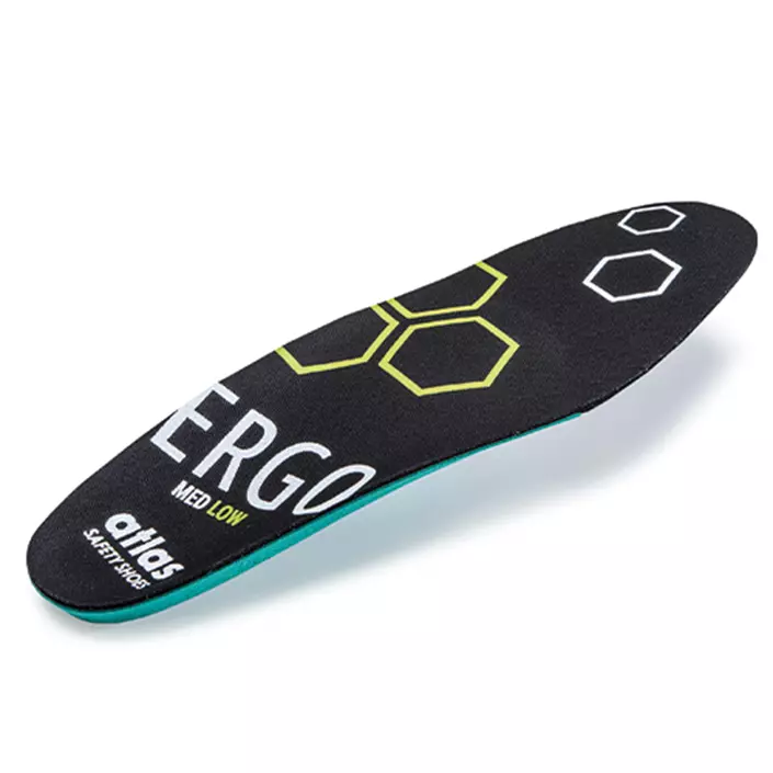 Atlas Ergo-Med Green medium inläggssulor, Svart/Grön, large image number 1