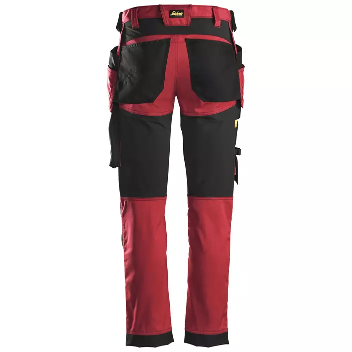 Snickers AllroundWork håndværkerbukser 6241, Chili Red/Black, large image number 1
