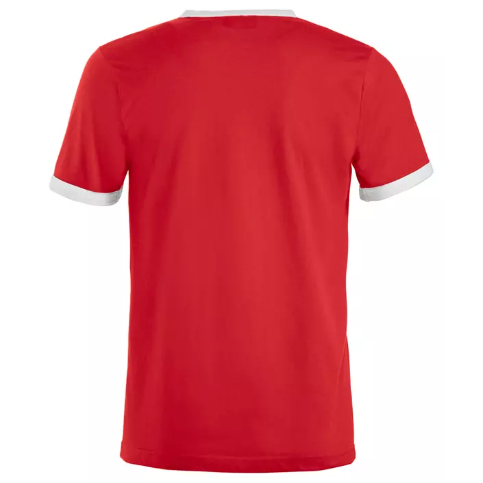 Clique Nome T-shirt, Röd/Vit, large image number 2