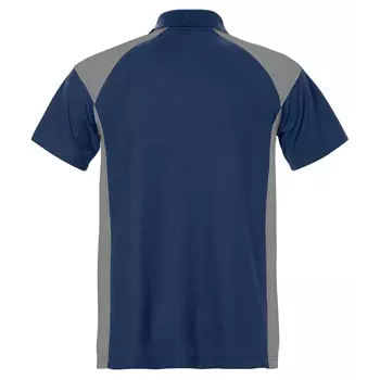 Fristads polo shirt, Marine Blue/Grey