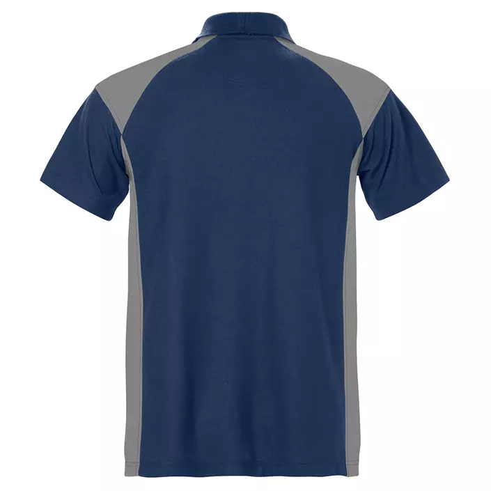 Fristads polo shirt, Marine Blue/Grey, large image number 1
