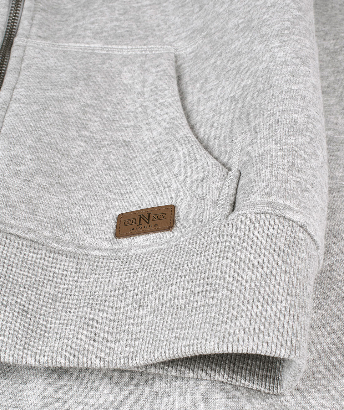 Nimbus Williamsburg women's hoodie with full zipper, Grey melange, large image number 4