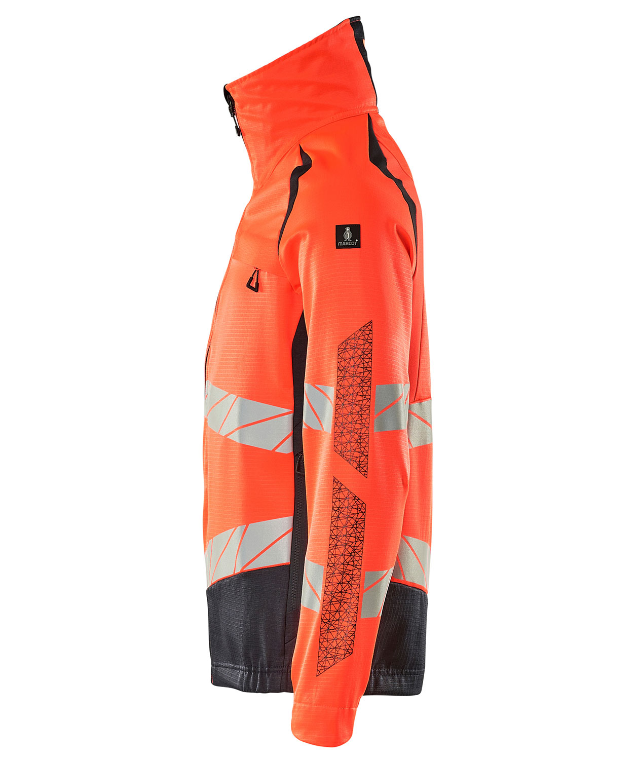 Mascot Accelerate Safe jakke, Hi-Vis R&oslash;d/M&oslash;rk Marine, large image number 2