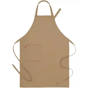 Segers 4579 bib apron with pocket, Khaki