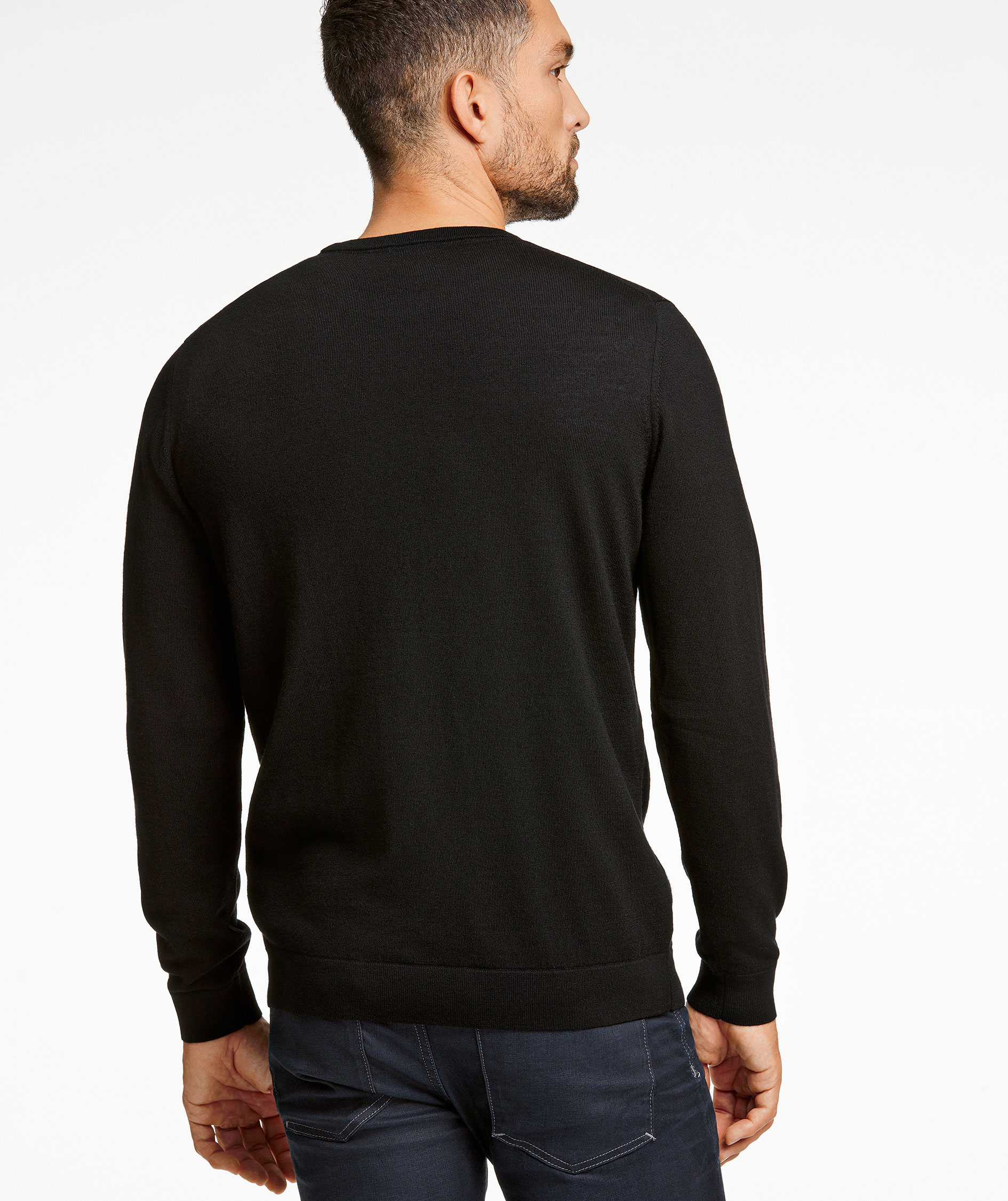 Lindbergh knitted pullover with merino wool, Black, large image number 5