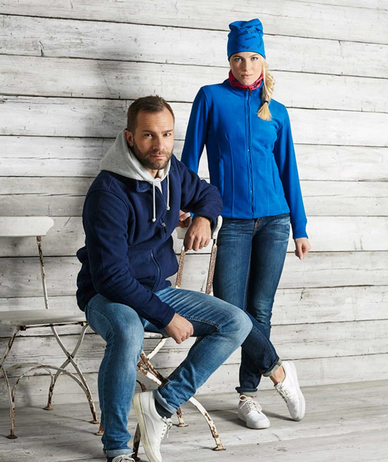 South West Dawson fleece sweater, Navy