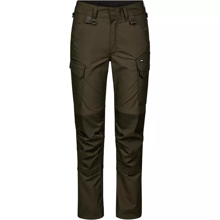 Engel Entire arbetsbyxa dam, Forest green, large image number 0