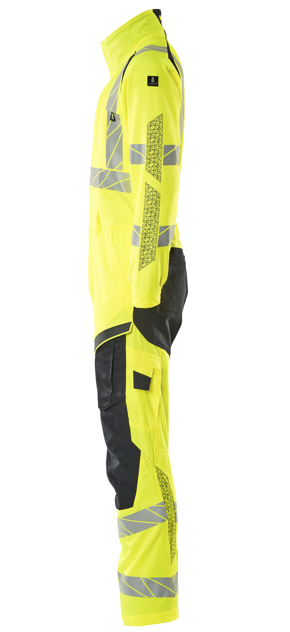 Mascot Accelerate Safe kedeldragt, Hi-Vis Gul/M&oslash;rk Marine, large image number 2