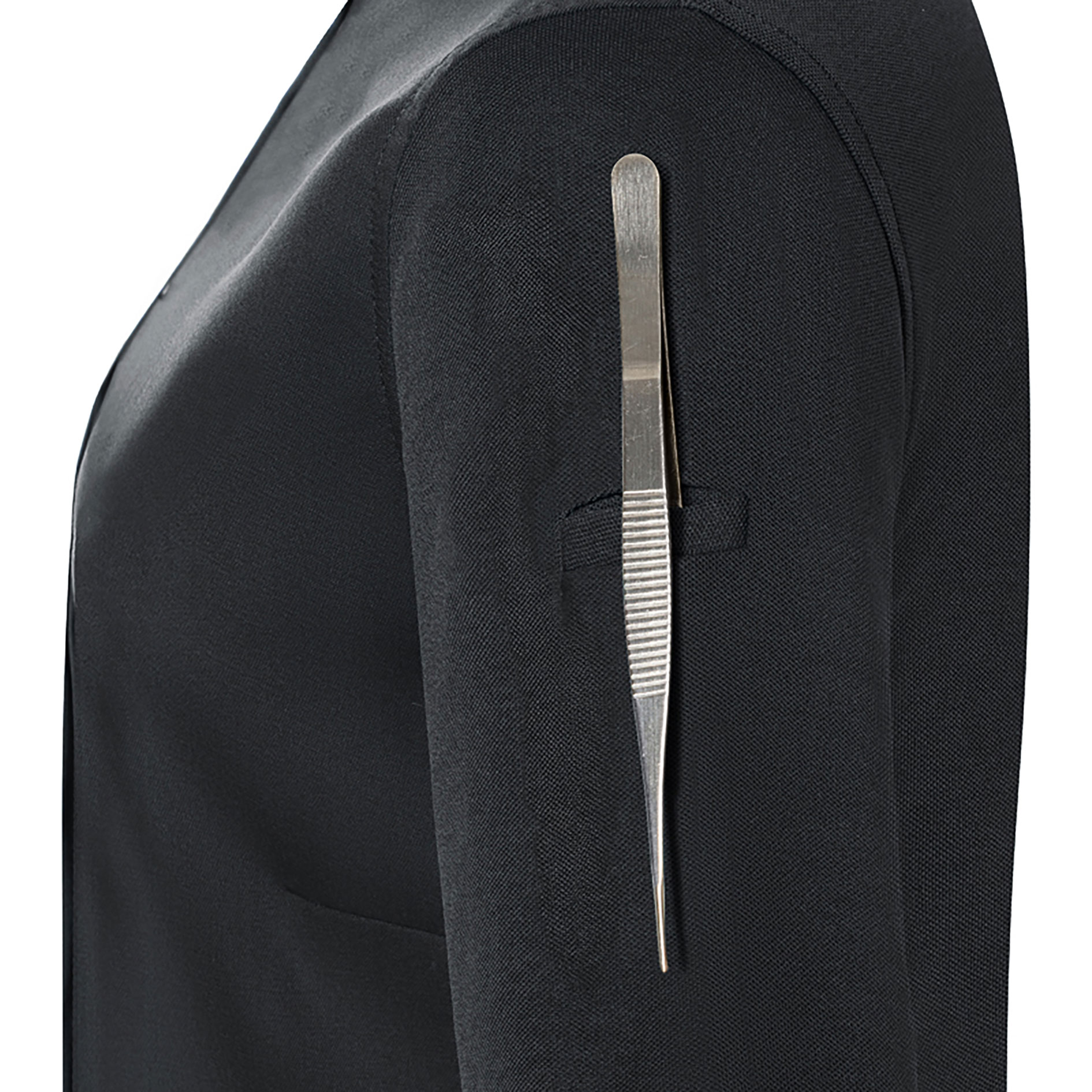 Karlowsky DIAMOND CUT&reg; Avantgarde short-sleeved women's chef jacket, Black, large image number 5