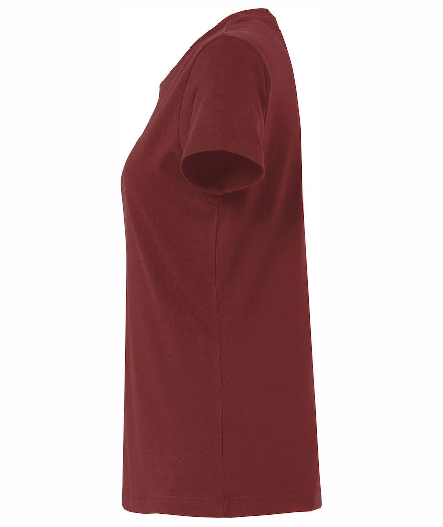 Clique Basic dame T-shirt, Burgundy, large image number 2