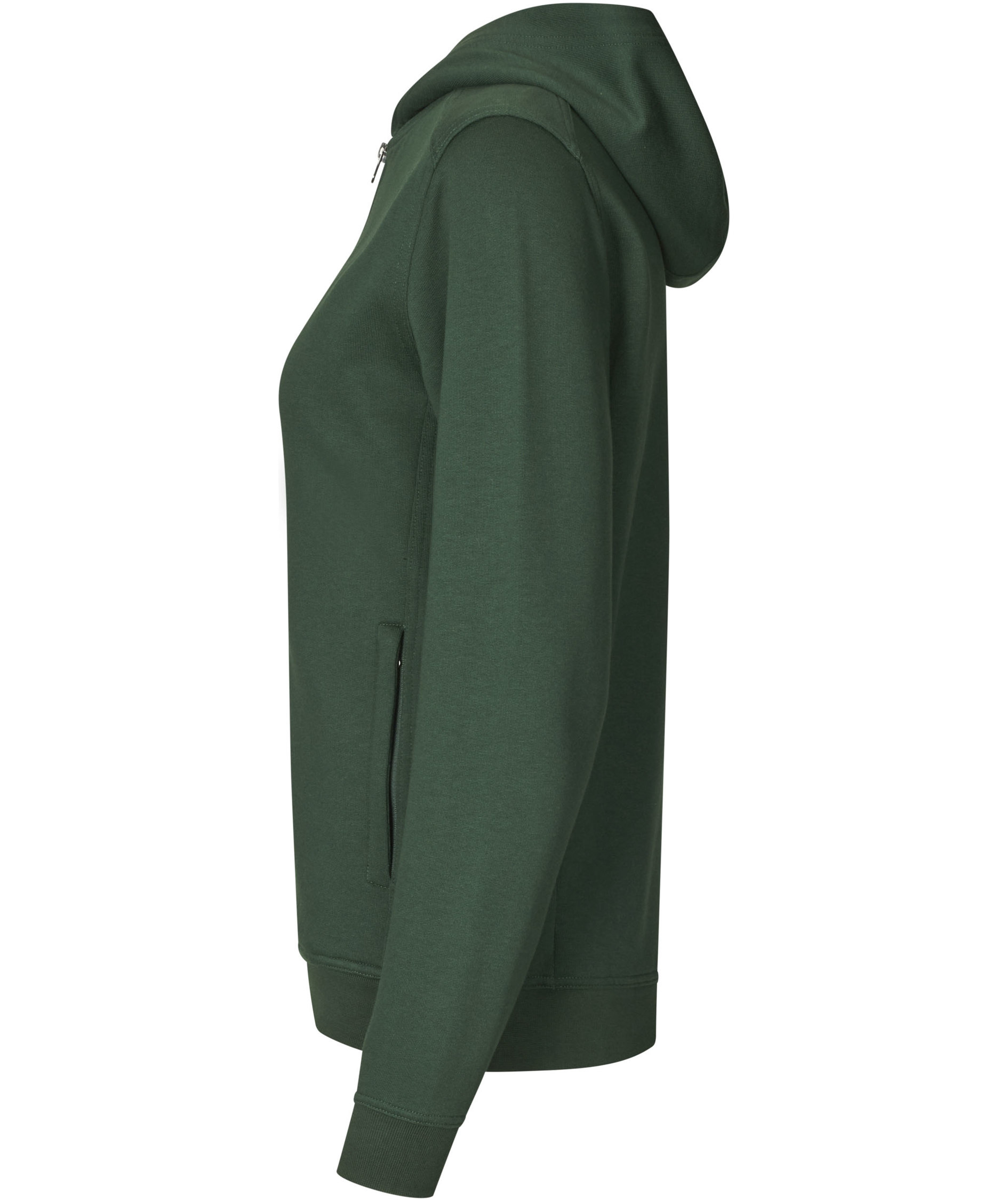 ID Pro Wear Care women's hoodie with zipper, Bottle Green, large image number 3