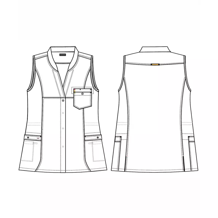 Kentaur women's vest, Chambray Grey, large image number 3