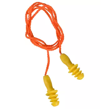 OX-ON Comfort recyclable earplugs with cord, Yellow/Orange