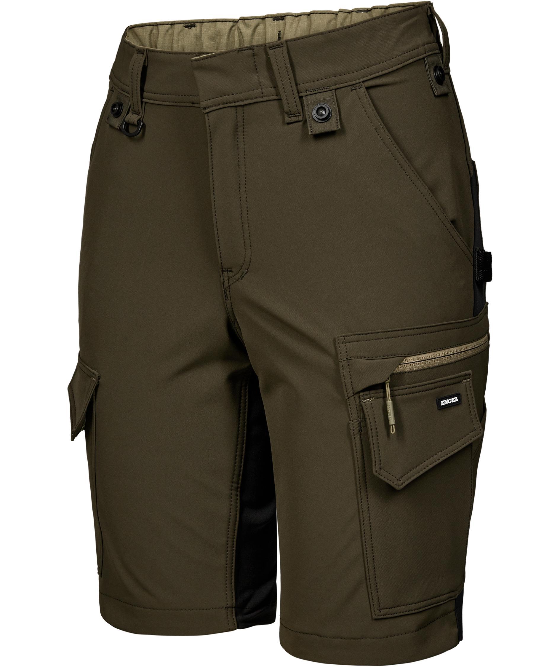 Engel Entire women's work shorts full stretch, Forest Green/Black, large image number 5