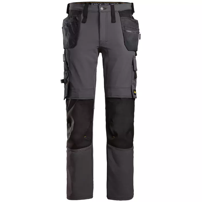 Snickers AllroundWork craftsman trousers 6271 full stretch, Steel Grey/Black, large image number 0