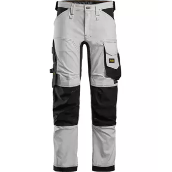 Snickers AllroundWork work trousers 6341, White/Black