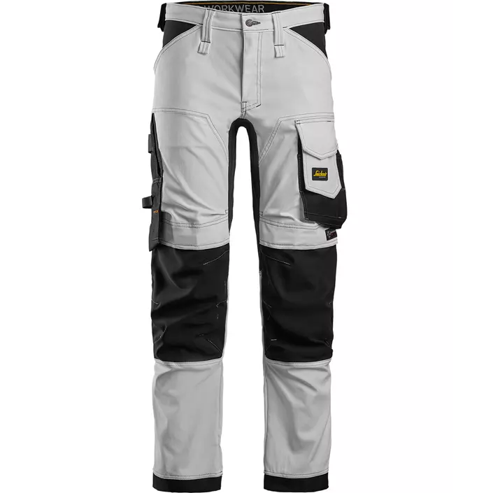 Snickers AllroundWork work trousers 6341, White/Black, large image number 0