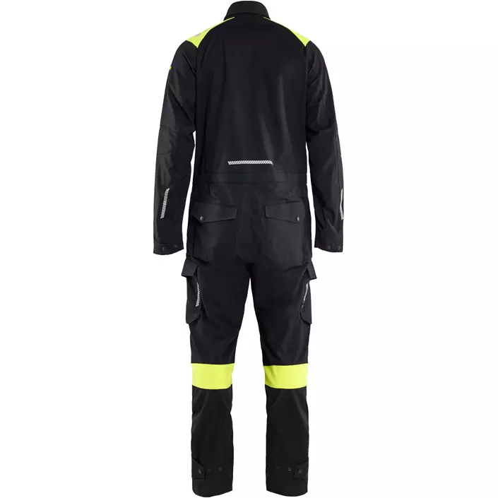 Blåkläder FR Overall, Schwarz/Hi-Vis Gelb, large image number 1