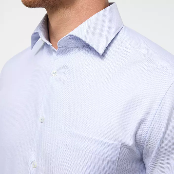 Eterna Twill Modern fit skjorte, Lyseblå/Hvid, large image number 3