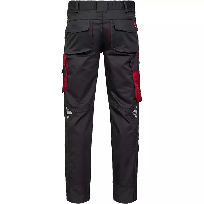 Engel Galaxy arbejdsbukser, Anthracite/Tomato Red, large image number 1