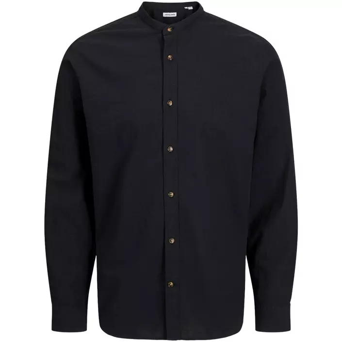 Jack & Jones JJESUMMER BAND skjorta med linne, Black, large image number 0
