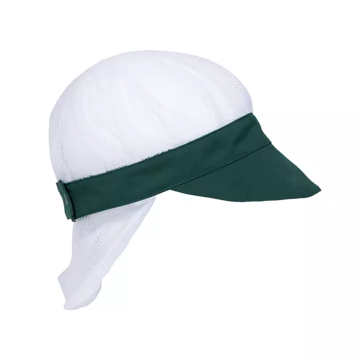 Kentaur HACCP cap with hair net, White/Green, White/Green, large image number 0