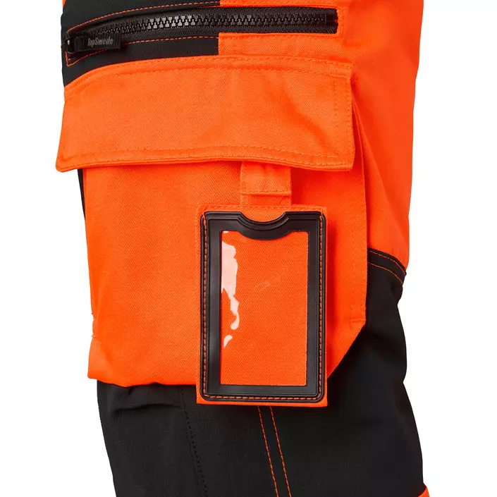 Top Swede craftsman trousers 236, Hi-Vis Orange/Black, large image number 4