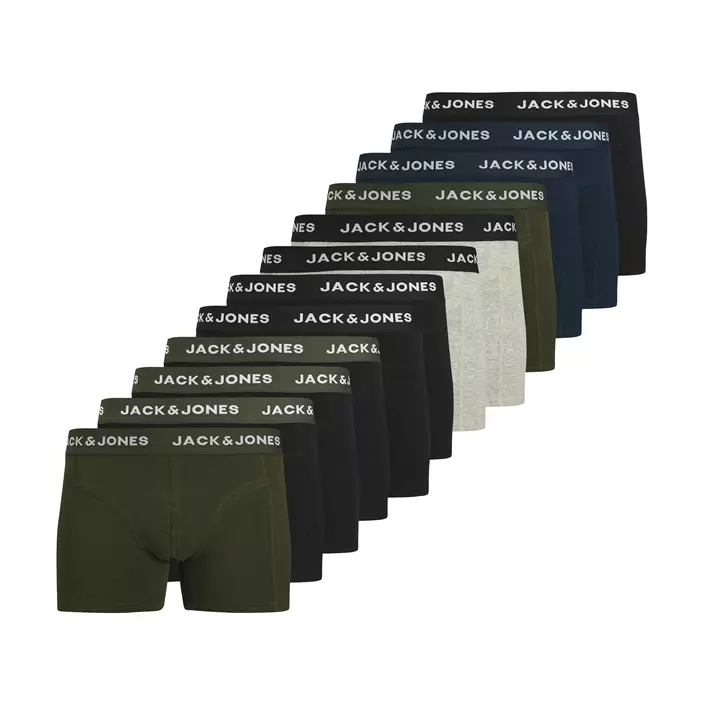 Jack & Jones JACBENJA SOLID 12er-Pack Boxershorts, Black, large image number 0