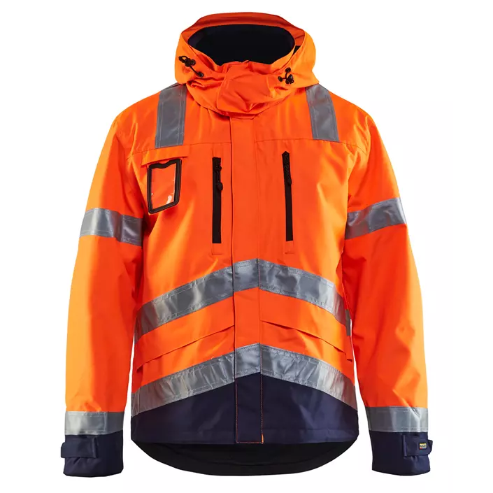 Blåkläder shell jacket, Hi-vis Orange/Marine, large image number 0