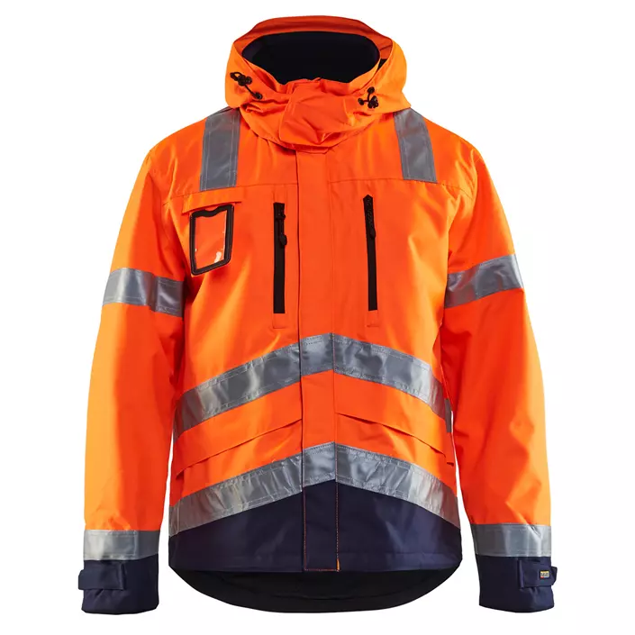 Blåkläder Shell-Jacke, Hi-vis Orange/Marine, large image number 0