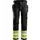 Snickers craftsman trousers 3235, Black/Yellow, Black/Yellow, swatch