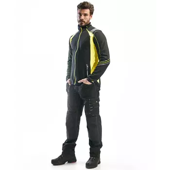 Blåkläder Visible microfleece jacket, Black/Hi-Vis Yellow