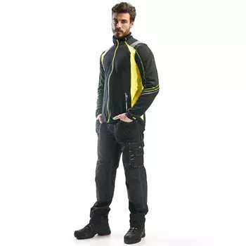 Blåkläder Visible microfleece jacket, Black/Hi-Vis Yellow