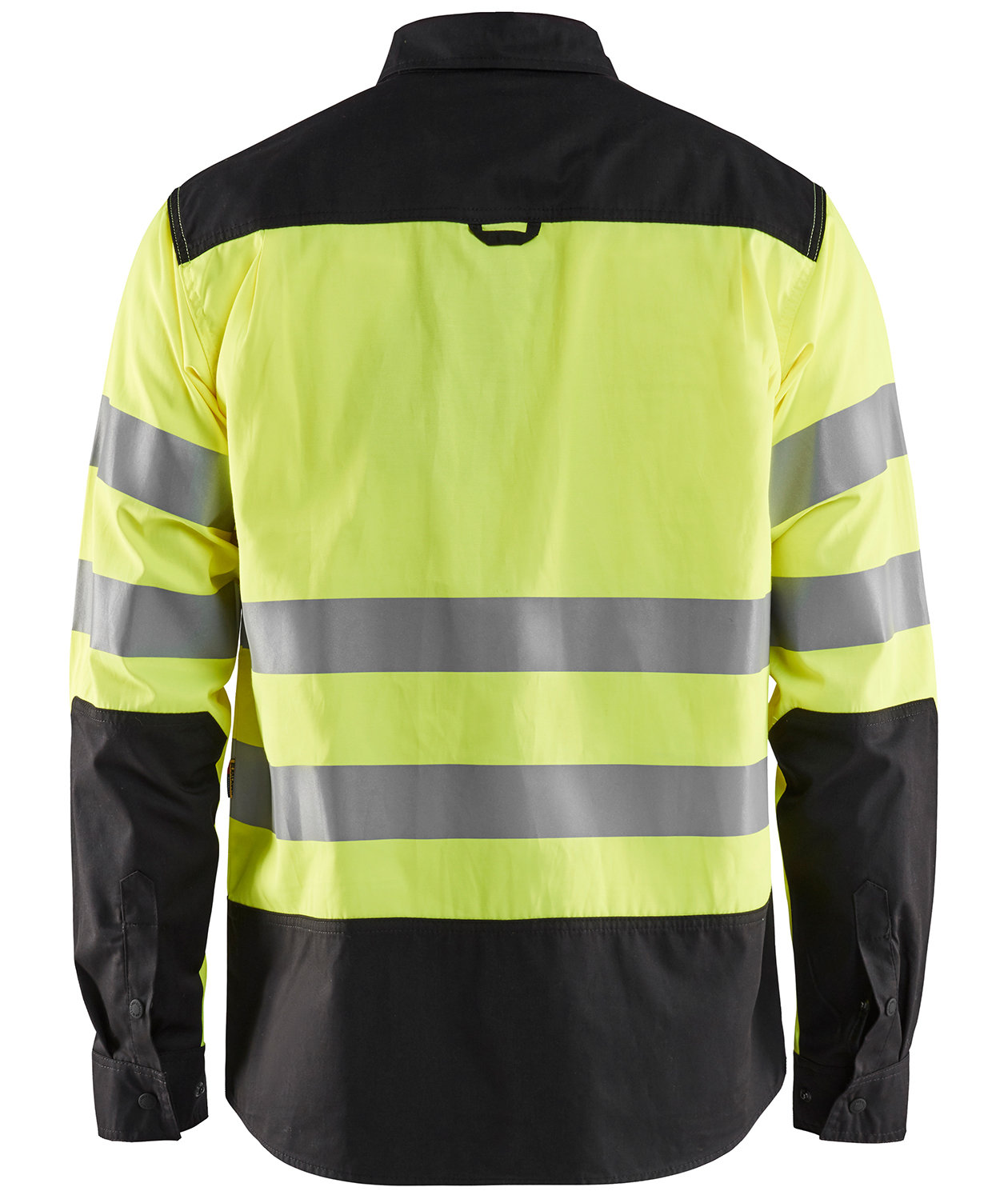 Bl&aring;kl&auml;der arbejdsskjorte, Hi-vis&nbsp;Gul/Sort, large image number 1