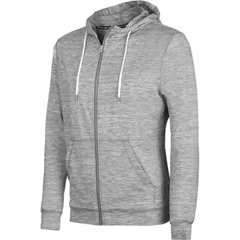 Pitch Stone hoodie with zipper, Grey melange