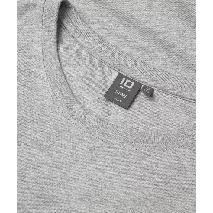 ID T-Time dame T-shirt, Grå melange, large image number 3