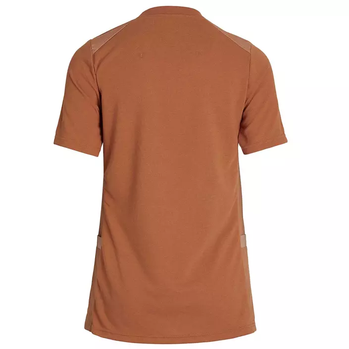 Kentaur pique T-shirt dam, Orange Melerad, large image number 1
