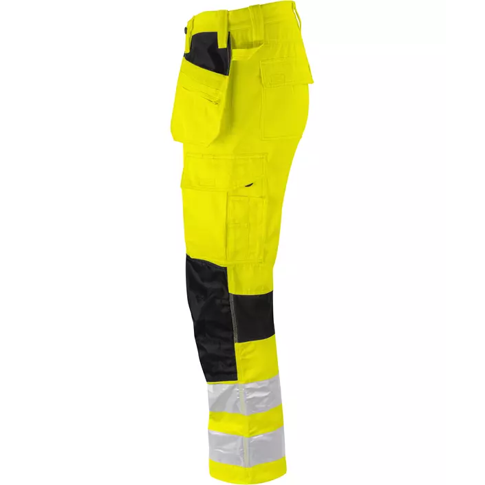 ProJob craftsman trousers 6570, Hi-vis Yellow/Black, large image number 3