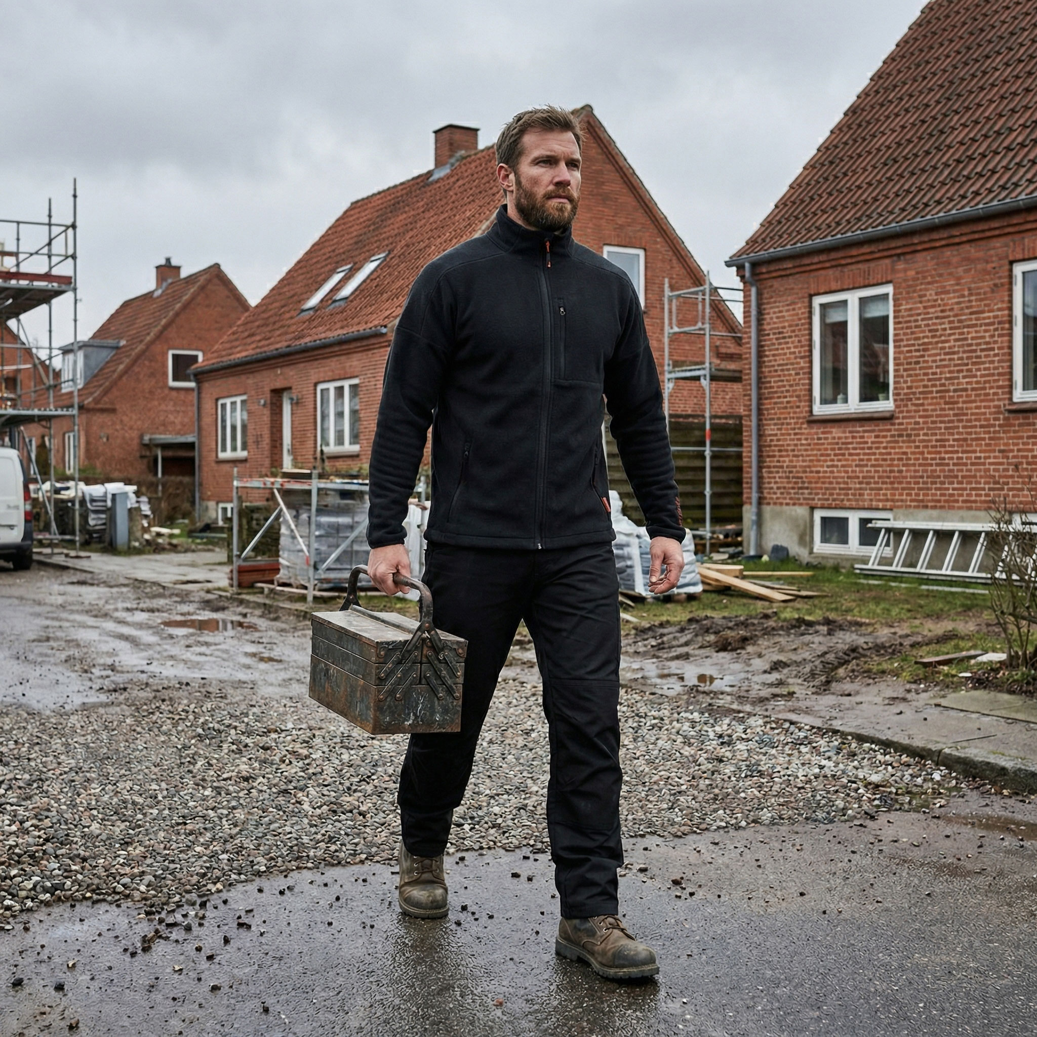 Kansas Evolve fleecejacka, Svart