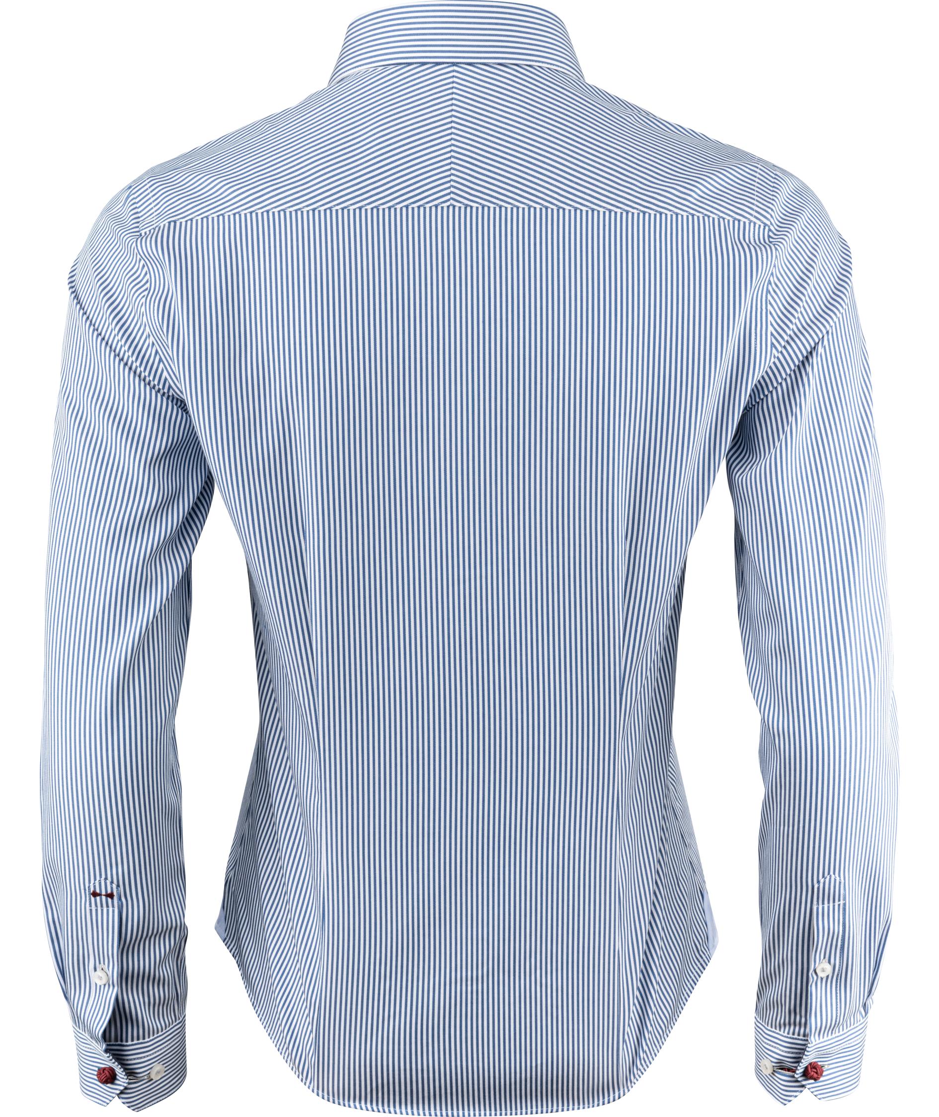 J. Harvest & Frost Twill Yellow Bow 50 lady fit Hemd, Navy/Stripe