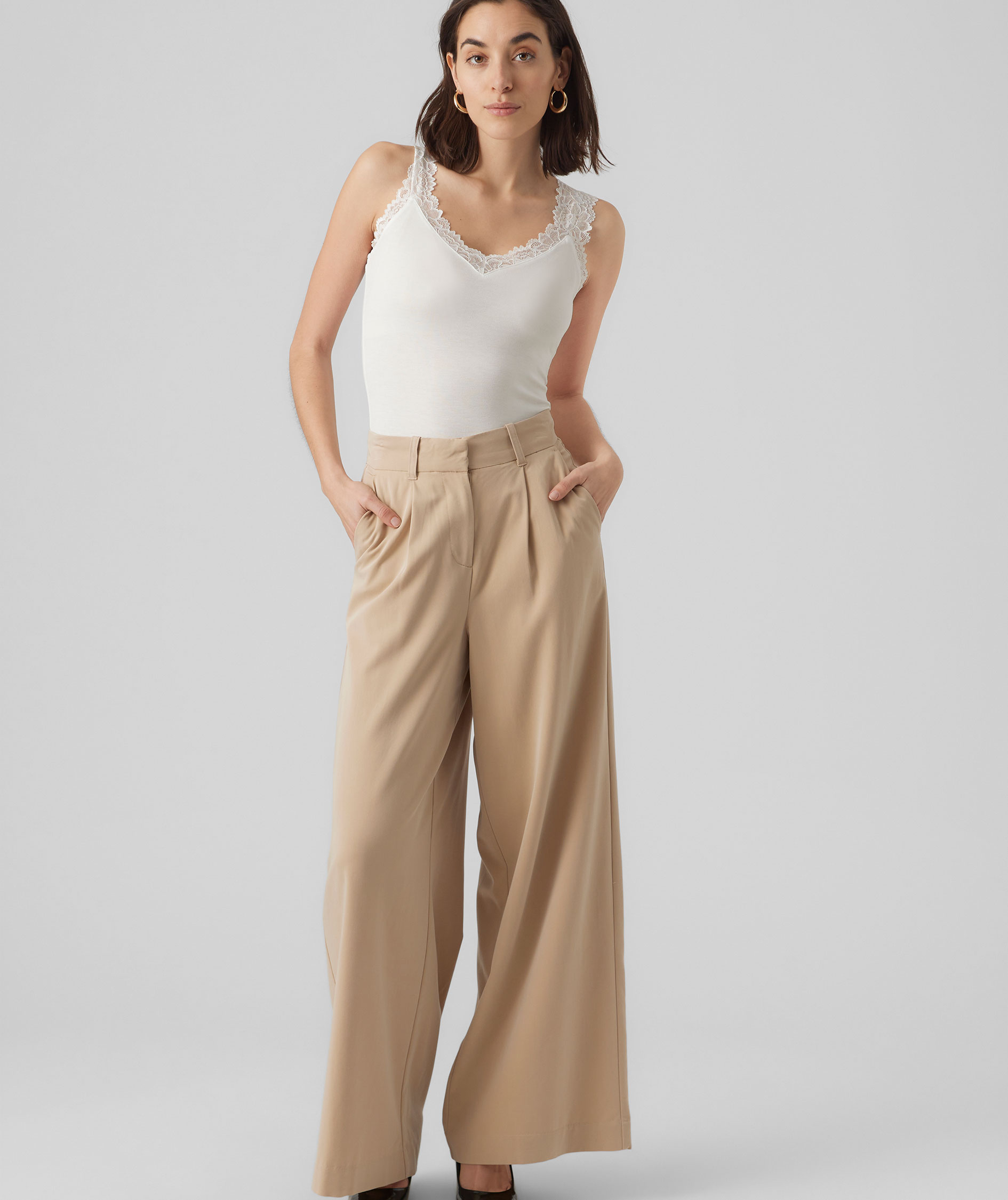 Vero Moda VMROSA linne dam, Snow White, large image number 4