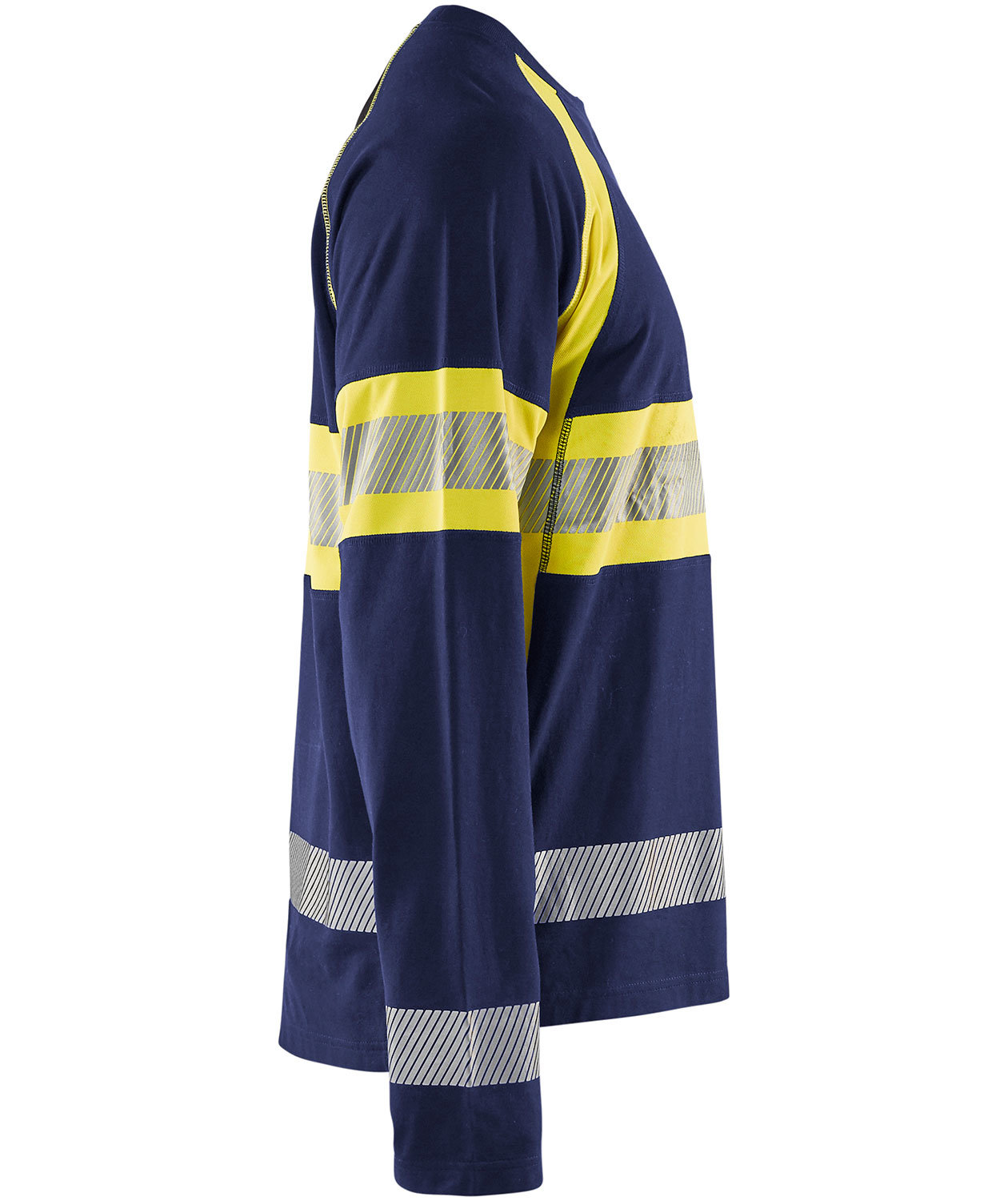 Bl&aring;kl&auml;der long-sleeved T-shirt, Marine/Hi-Vis yellow, large image number 2